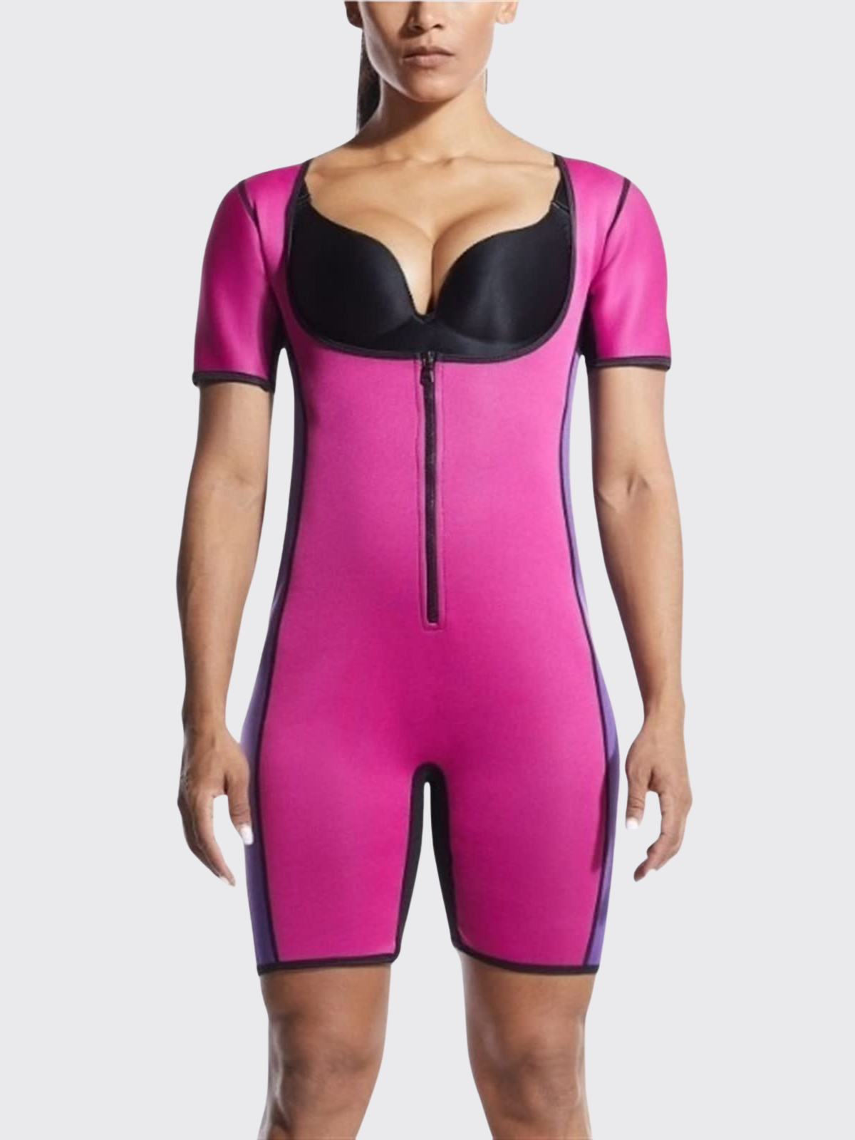 Power Fit™ Pink Jumpsuit | Compression & Sauna Effect