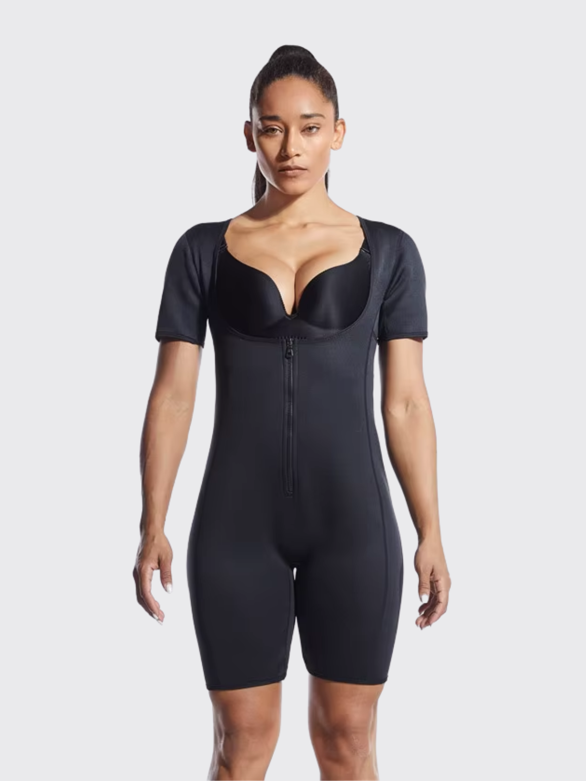 Power Fit™ Purple Jumpsuit | Compression & Sauna Effect