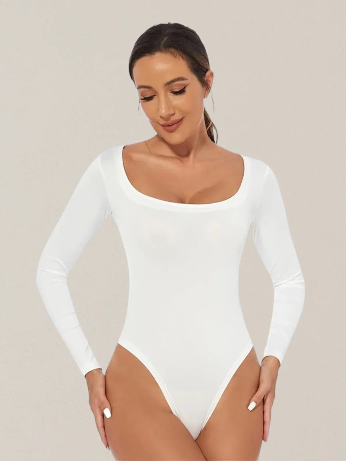 Long-Sleeve Shaping Bodysuit